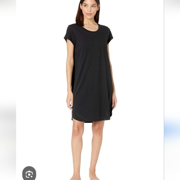 Eileen Fisher Cotton Blend Grey Black Dress - Picture 2 of 11